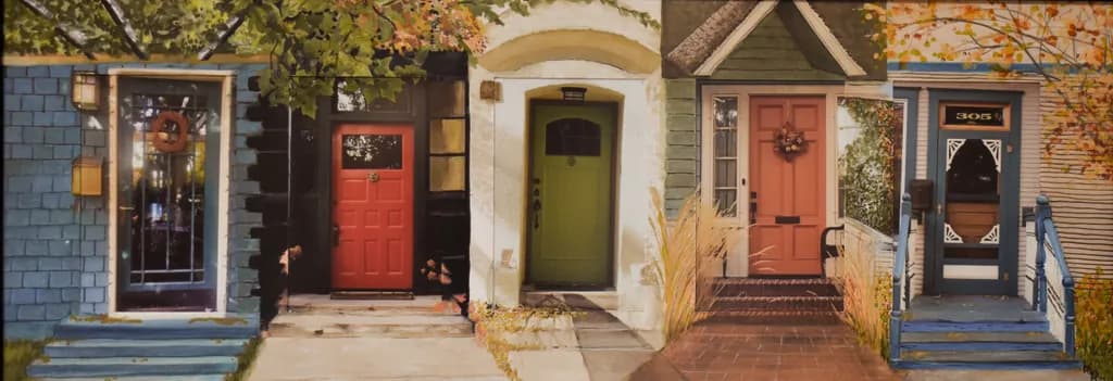 Charming Doorways: A Colorful Journey Through Neighborhoods