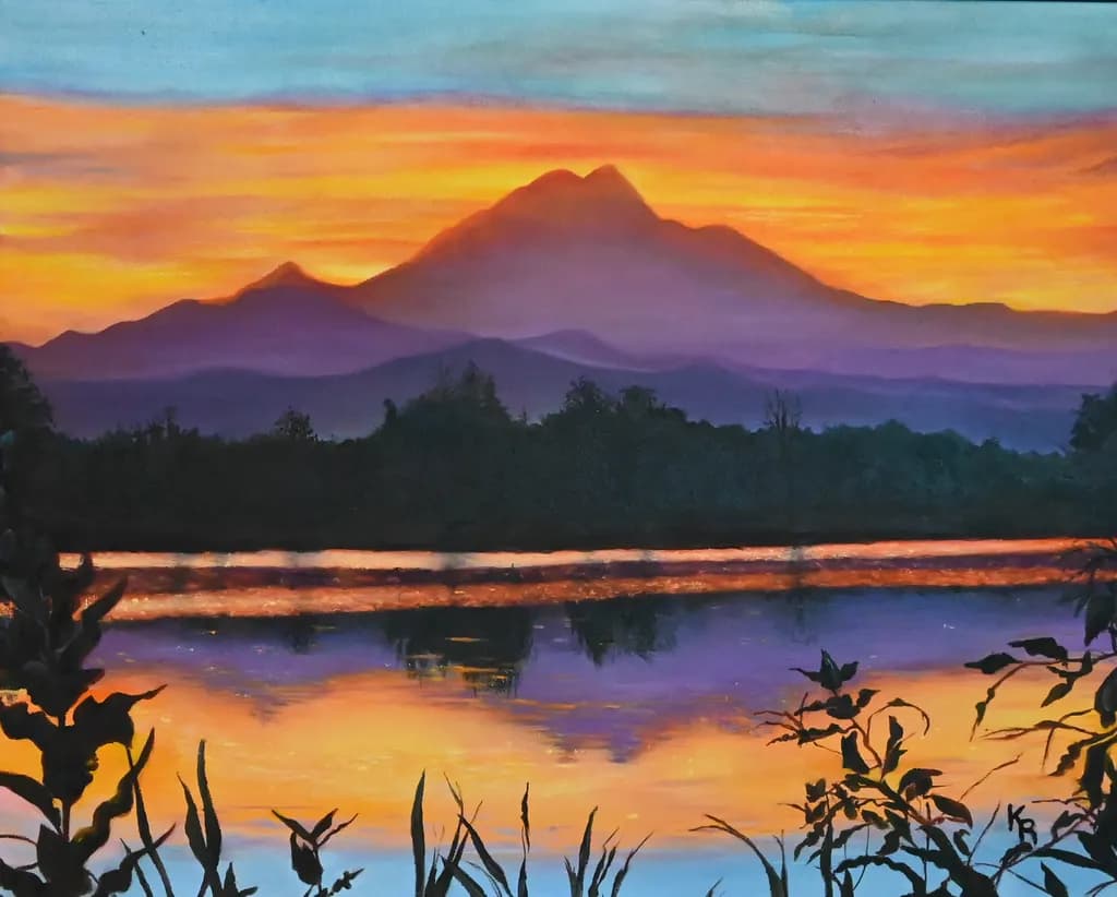 Sunset Serenity: A Tranquil Reflection of Nature's Beauty in Wyoming and Colorado