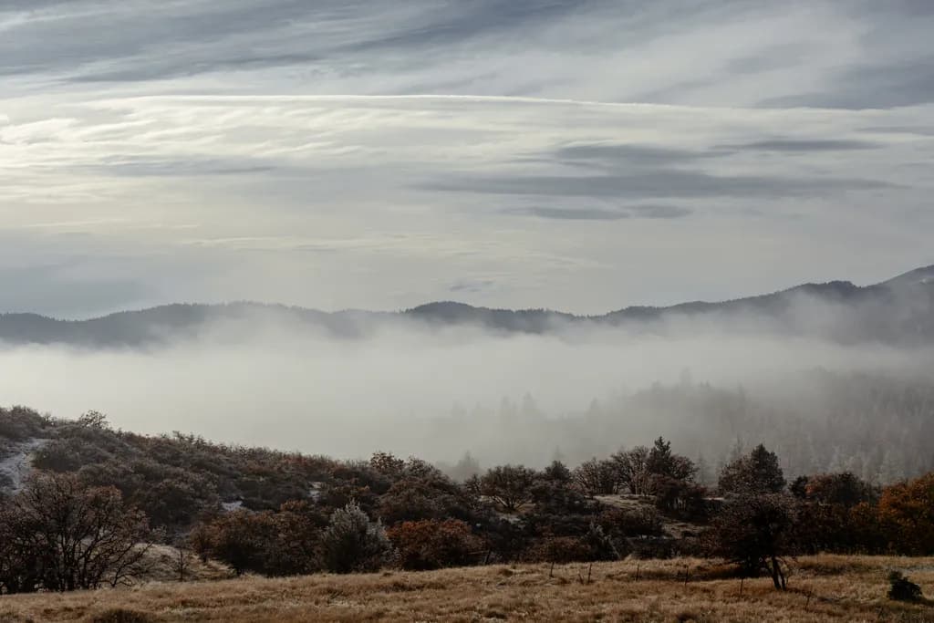 Fog Between Mountains