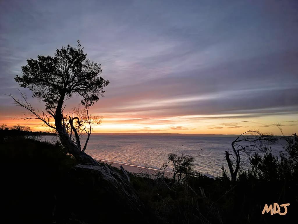 A Tranquil Evening: The Sunset Over Cowes