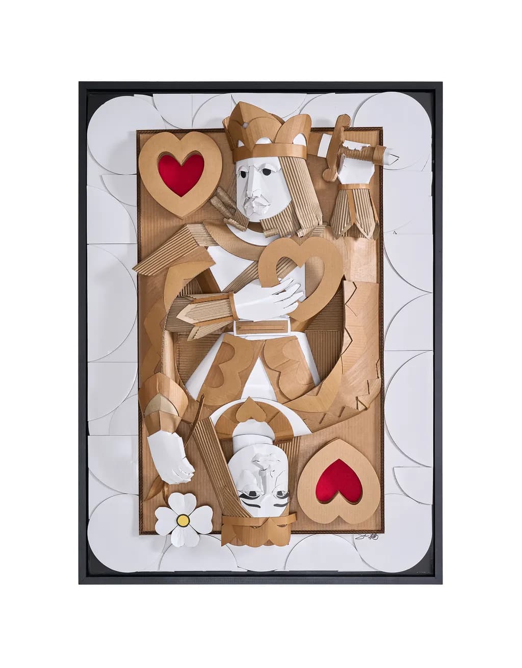 Cardboard King of Hearts