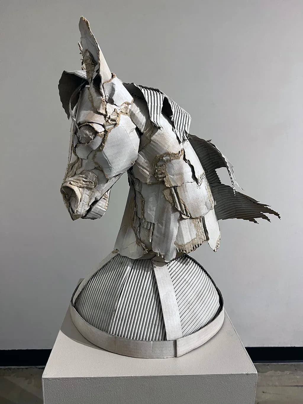 Cardboard Equine Bust