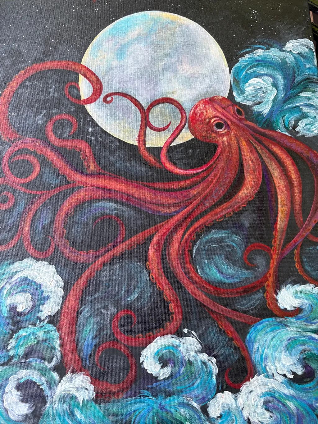 Octopus Moon Wave