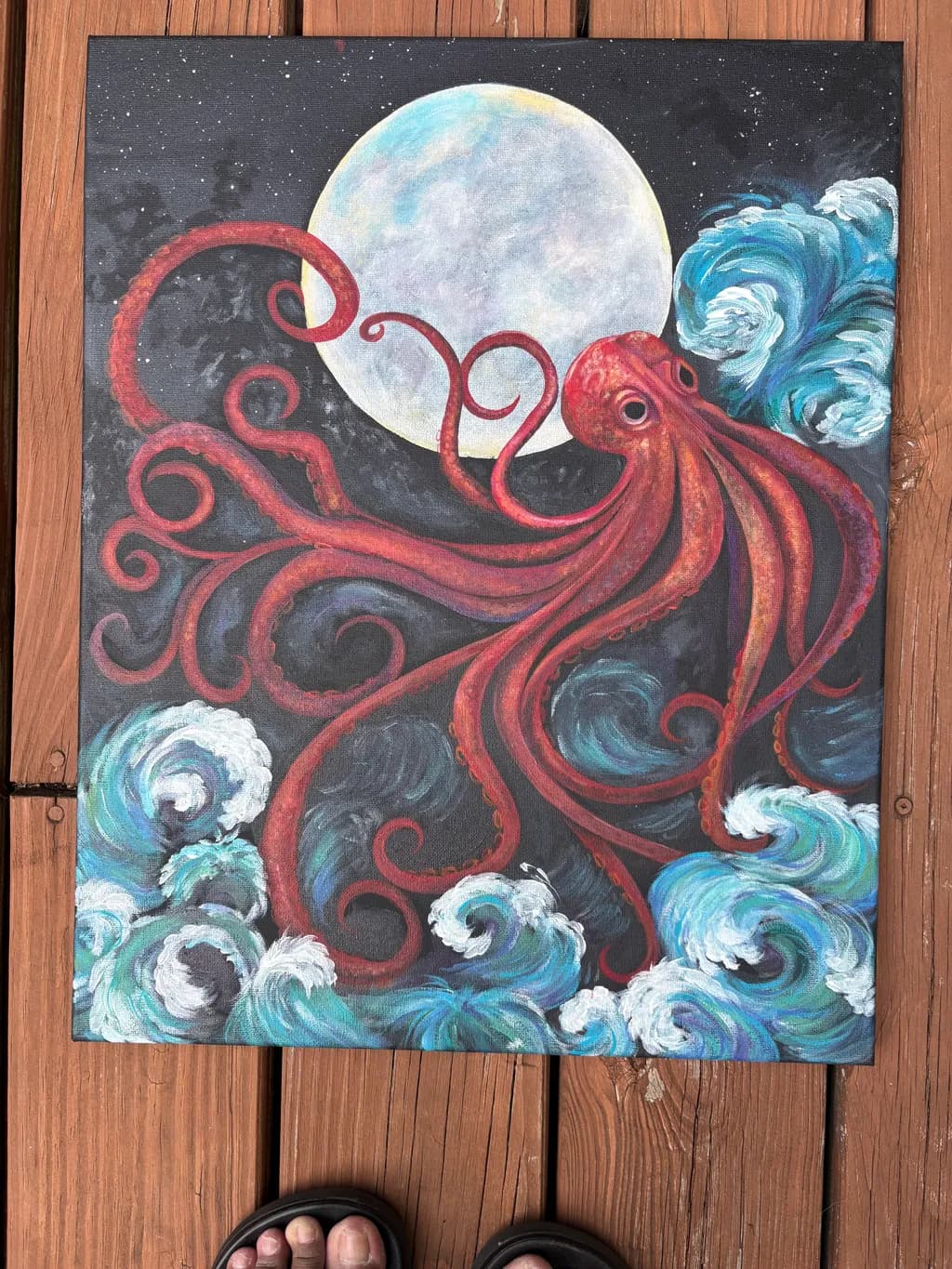 Octopus Moon Ocean