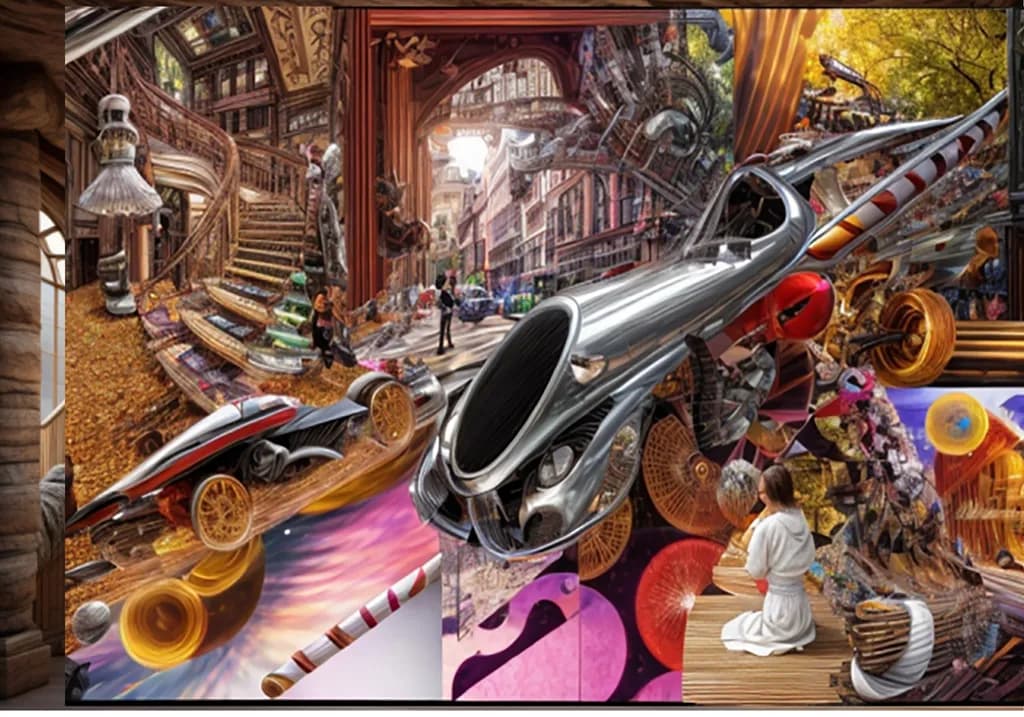 Journey Through Infinite Realms: A Surreal Exploration of Time and Space