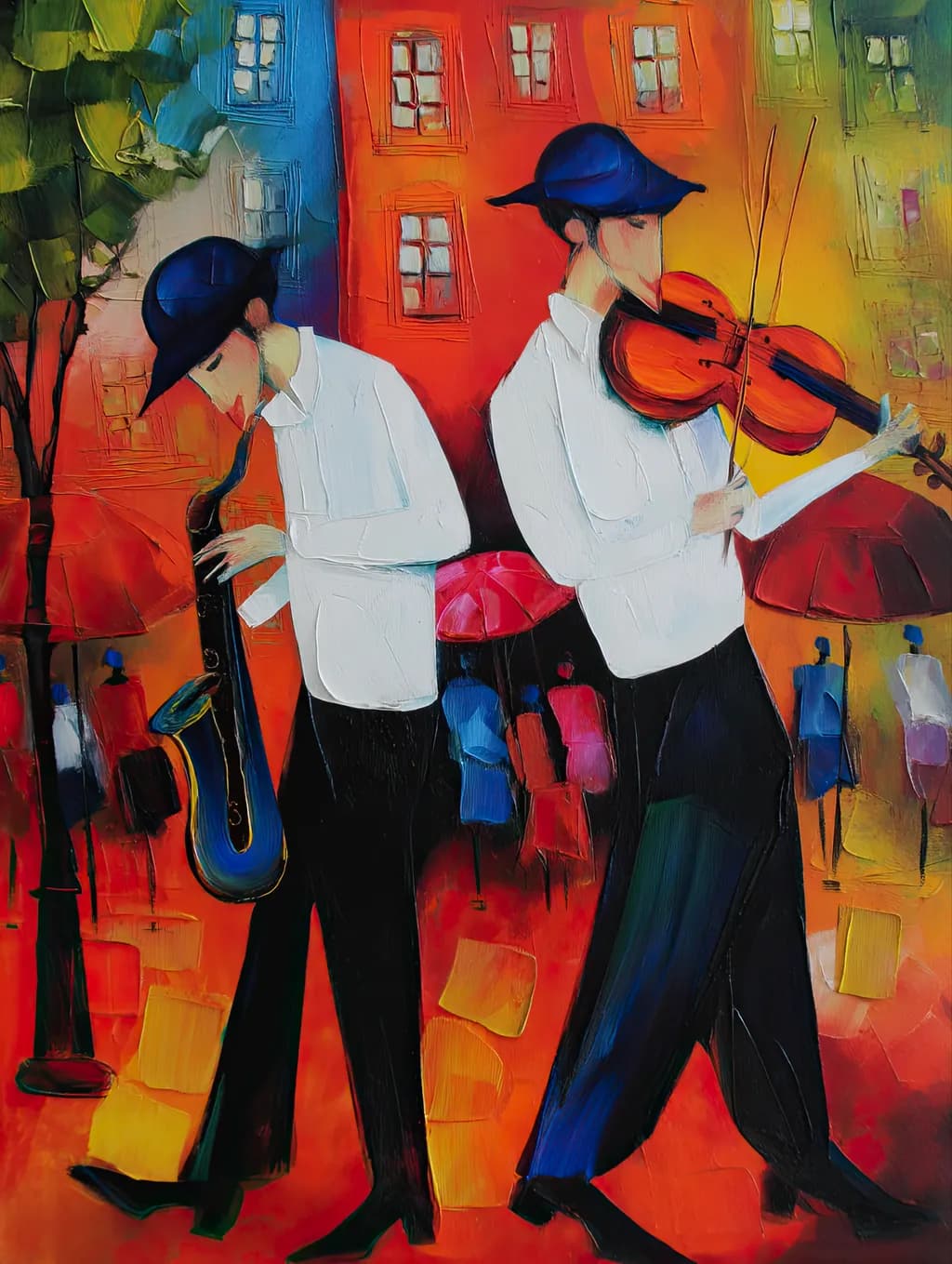 Melodies in Motion: A Vibrant Dance of Music and Color