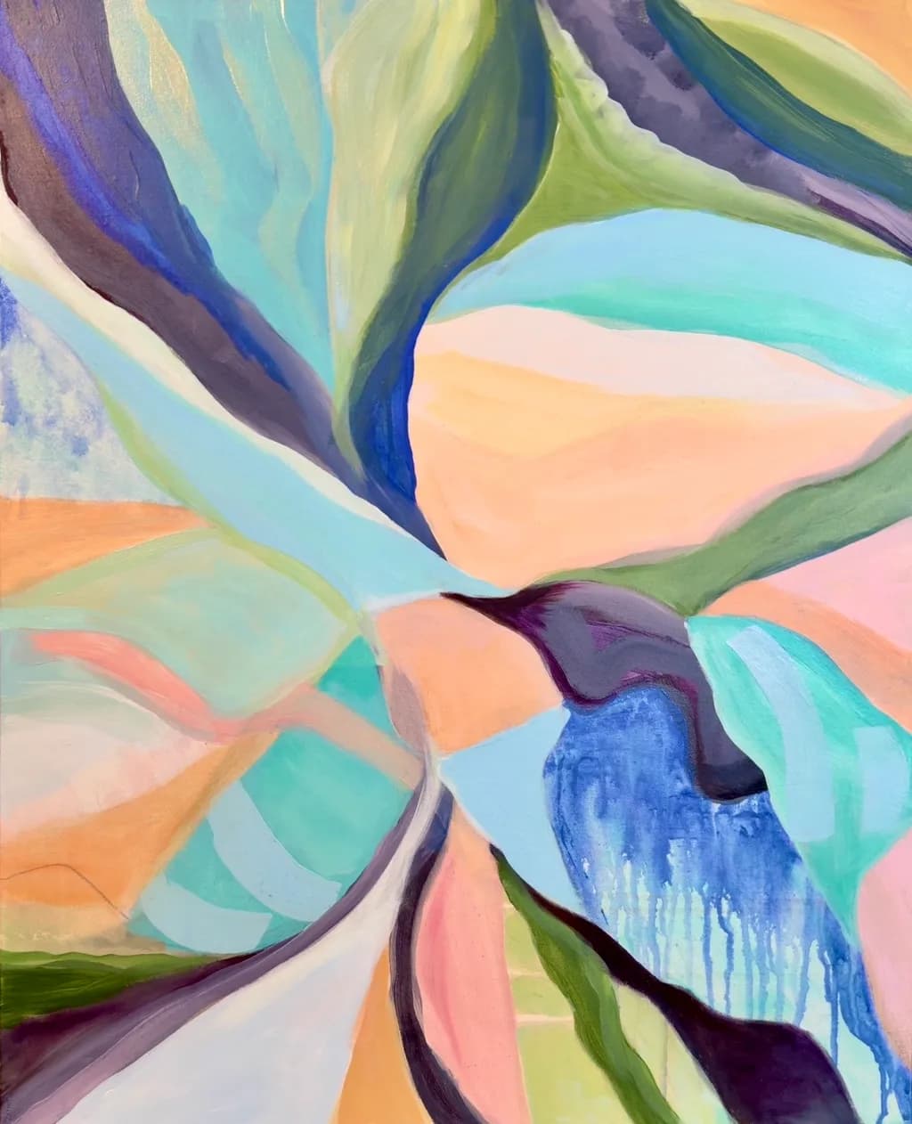 Abstract Blue Bloom