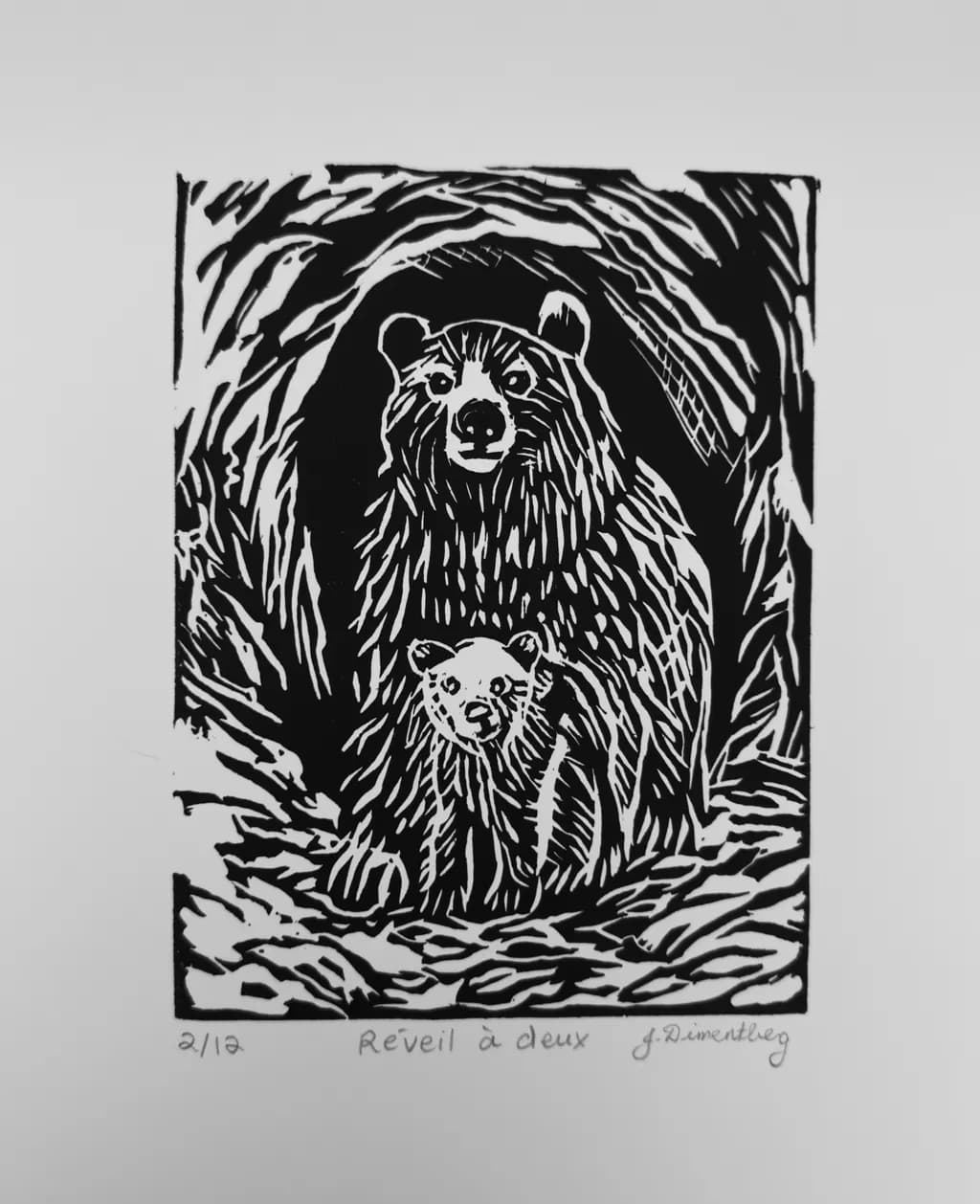 Bear and Cub Awakening