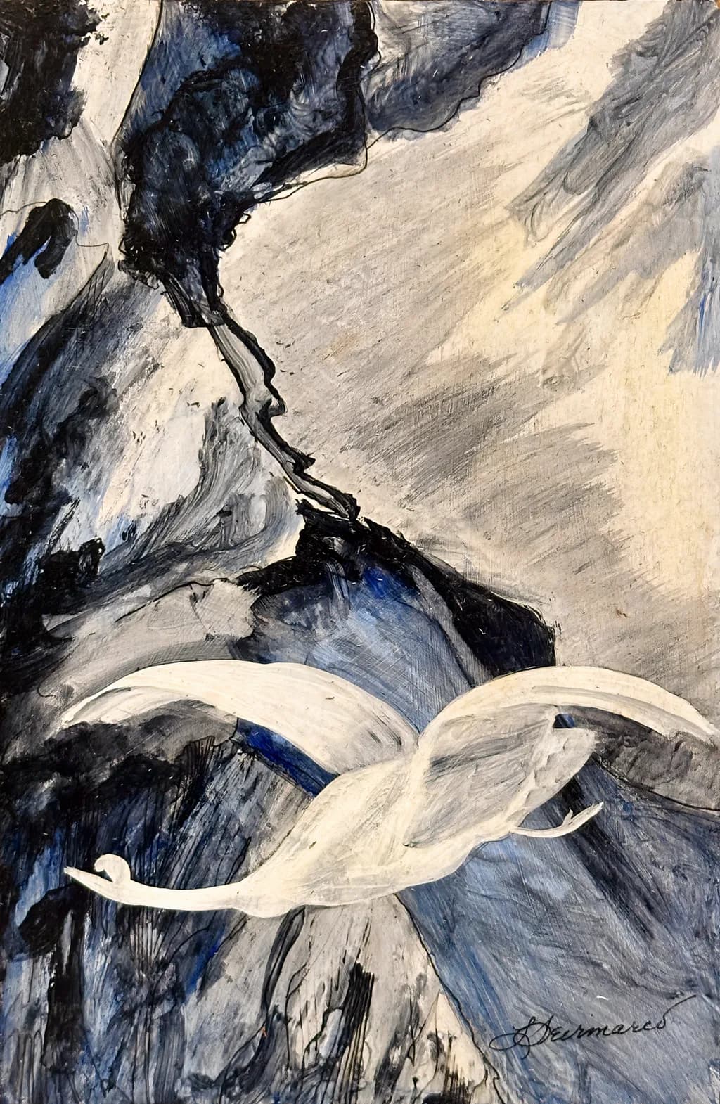 Diving Swan