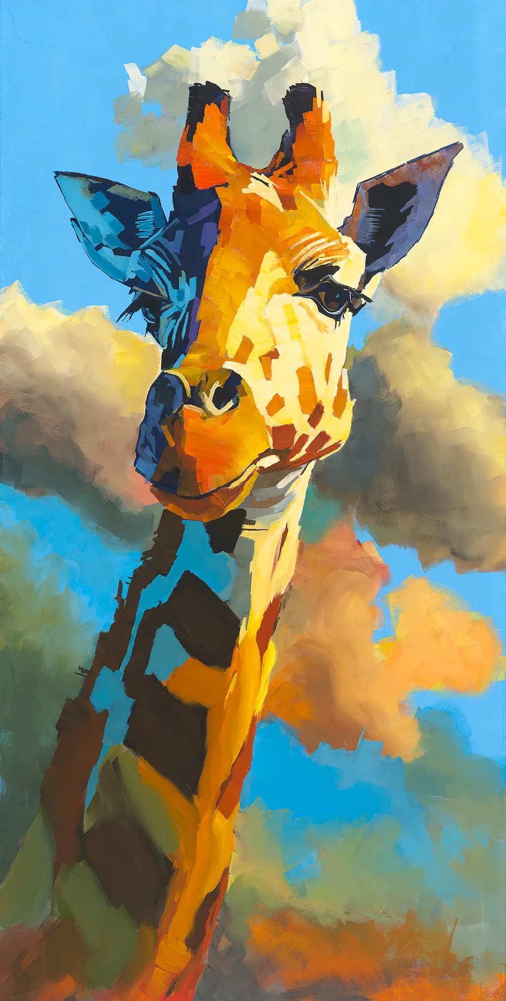 Colorblock Giraffe
