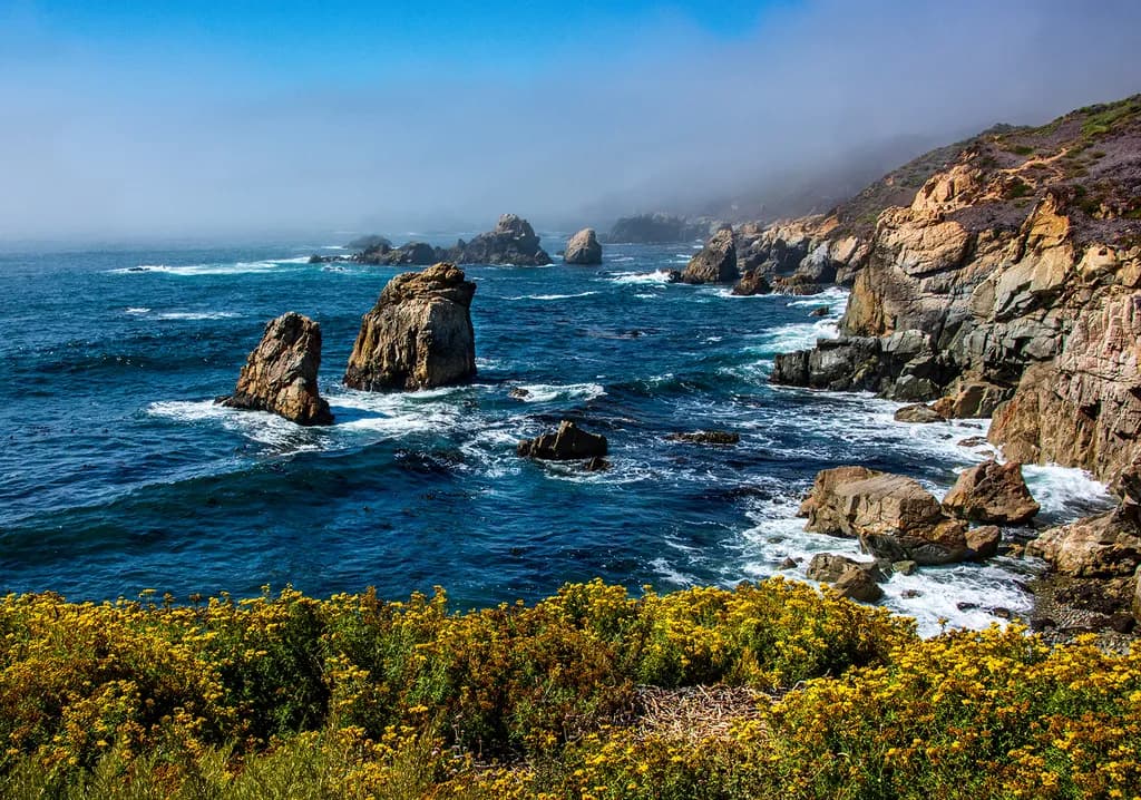 GARRAPATA COAST CLEARING FOG