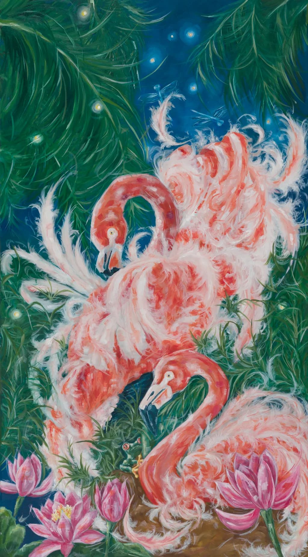 Flamingo Serenade: A Dance of Color and Nature