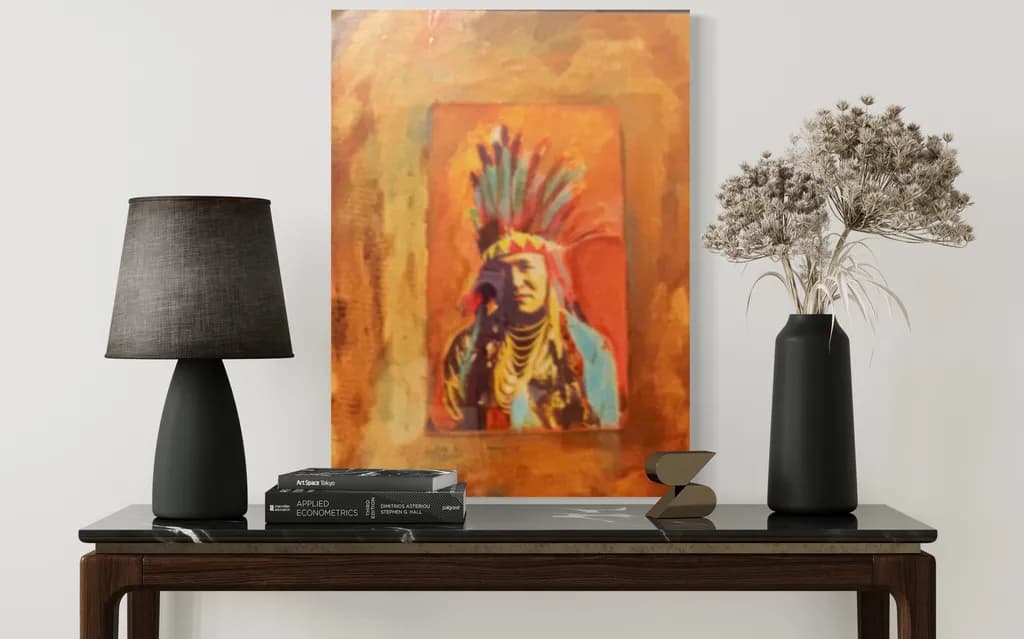 Lamp and Vase Arrangement