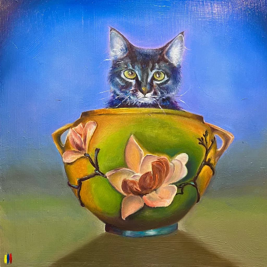 Cat in Bloom