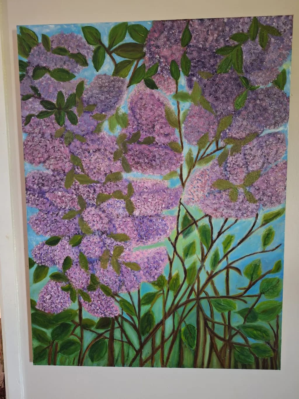 Whispers of Violet: A Lush Floral Symphony in Nature's Embrace