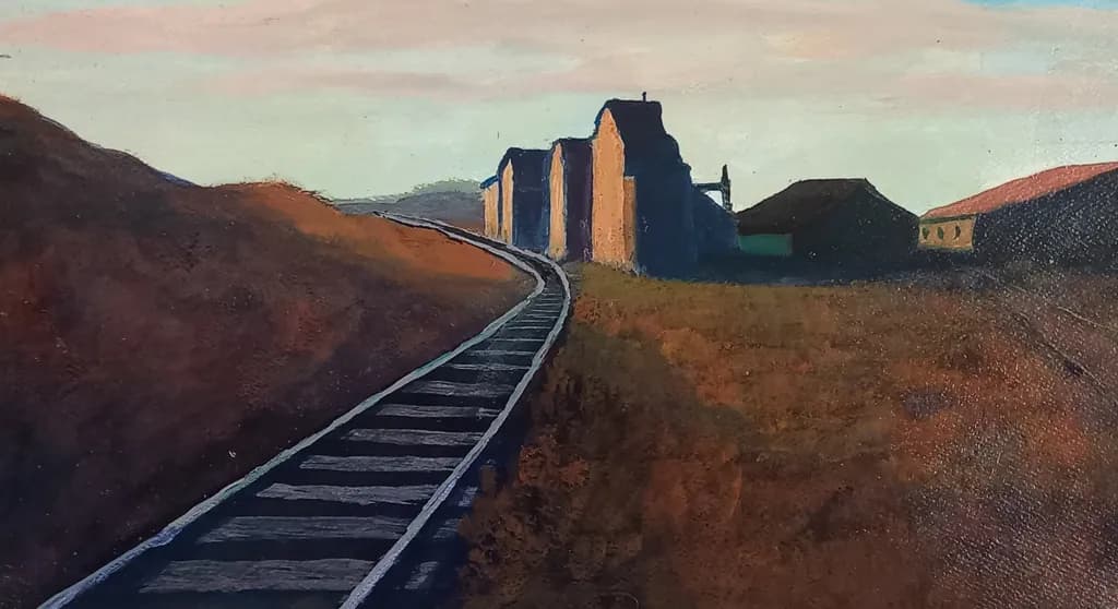 Sunset Railway Tracks