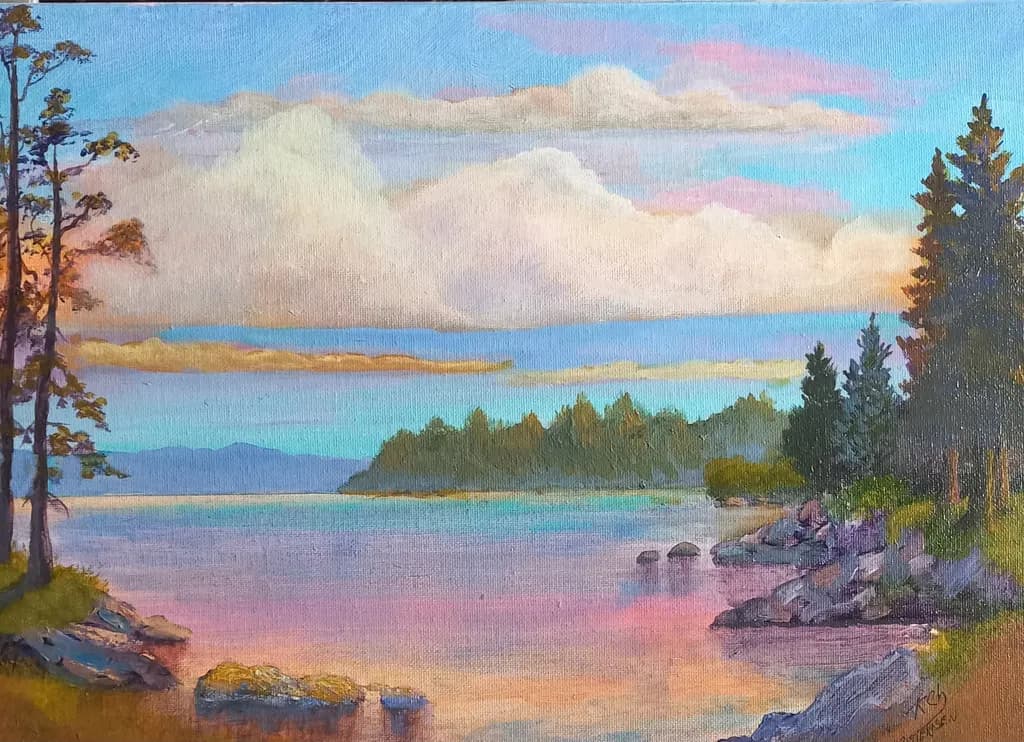 Pastel Lake Inlet