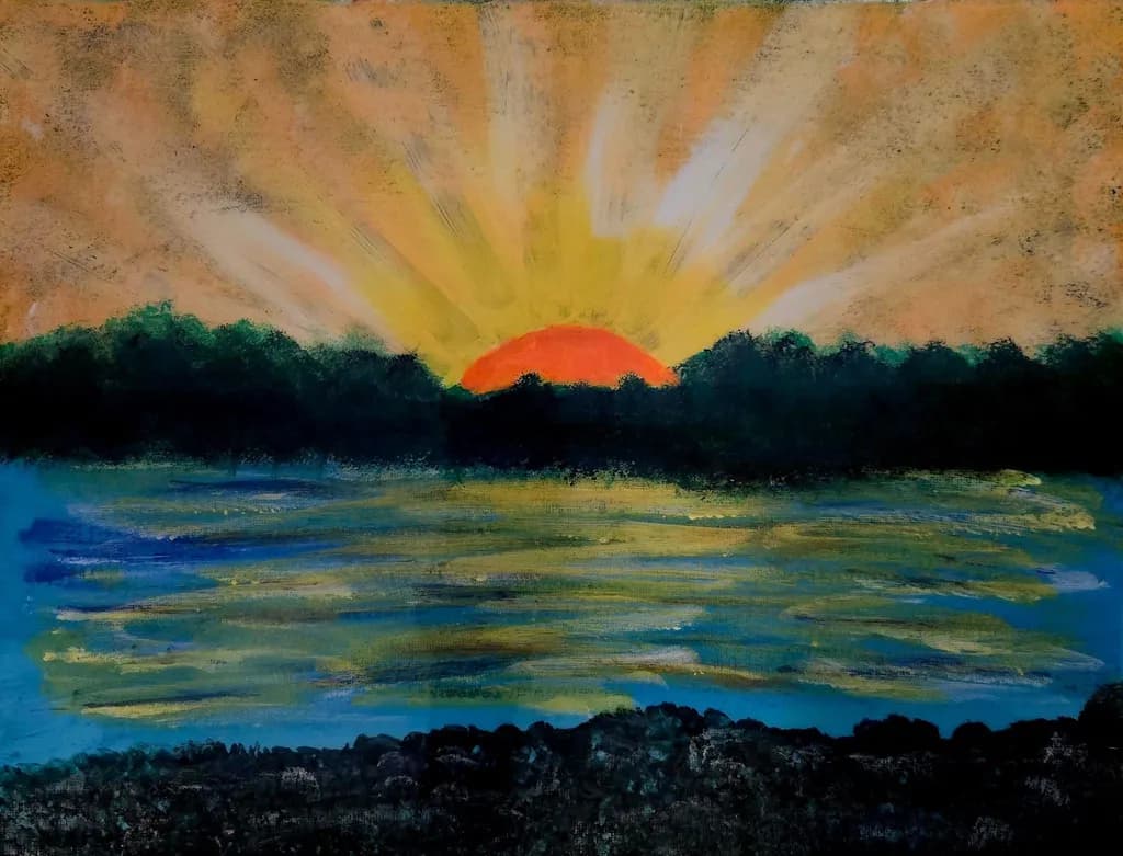 Sunset Over Water