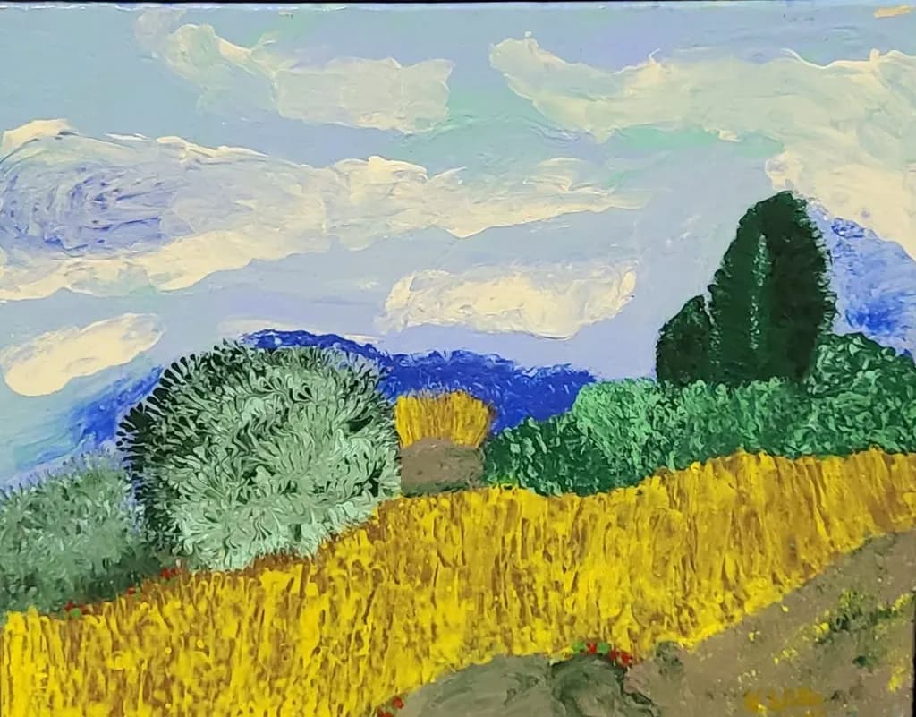 Wheat Field Hillside
