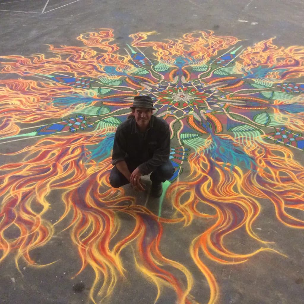 Vibrant Flames: A Kaleidoscope of Color and Creativity in Street Art