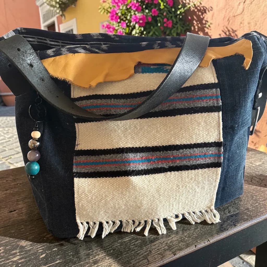 Denim Woven Charm