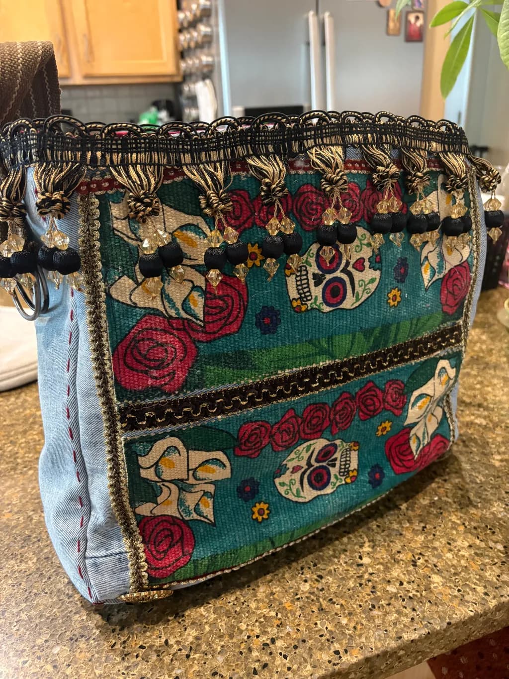 Festive Skull Bloom Tote