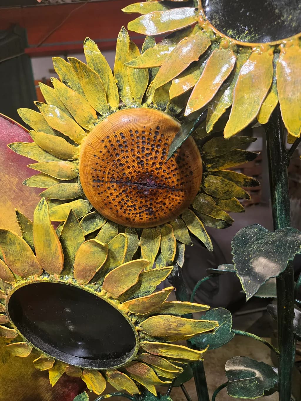 Rustic Sunflower Cluster
