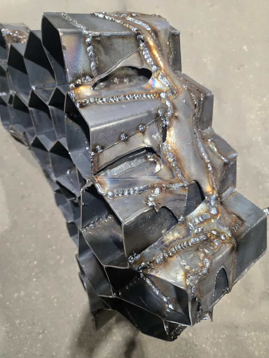 Molten Geometry on bee hive.