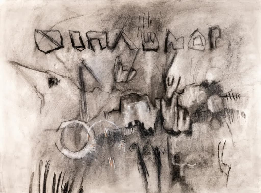 Whispers of the Unknown: An Abstract Exploration of Form and Shadow