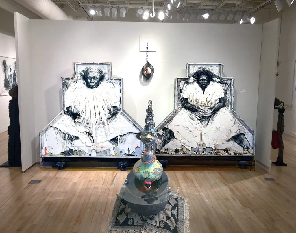 Echoes of Identity: A Contemporary Portrait Installation Celebrating Heritage and Humanity