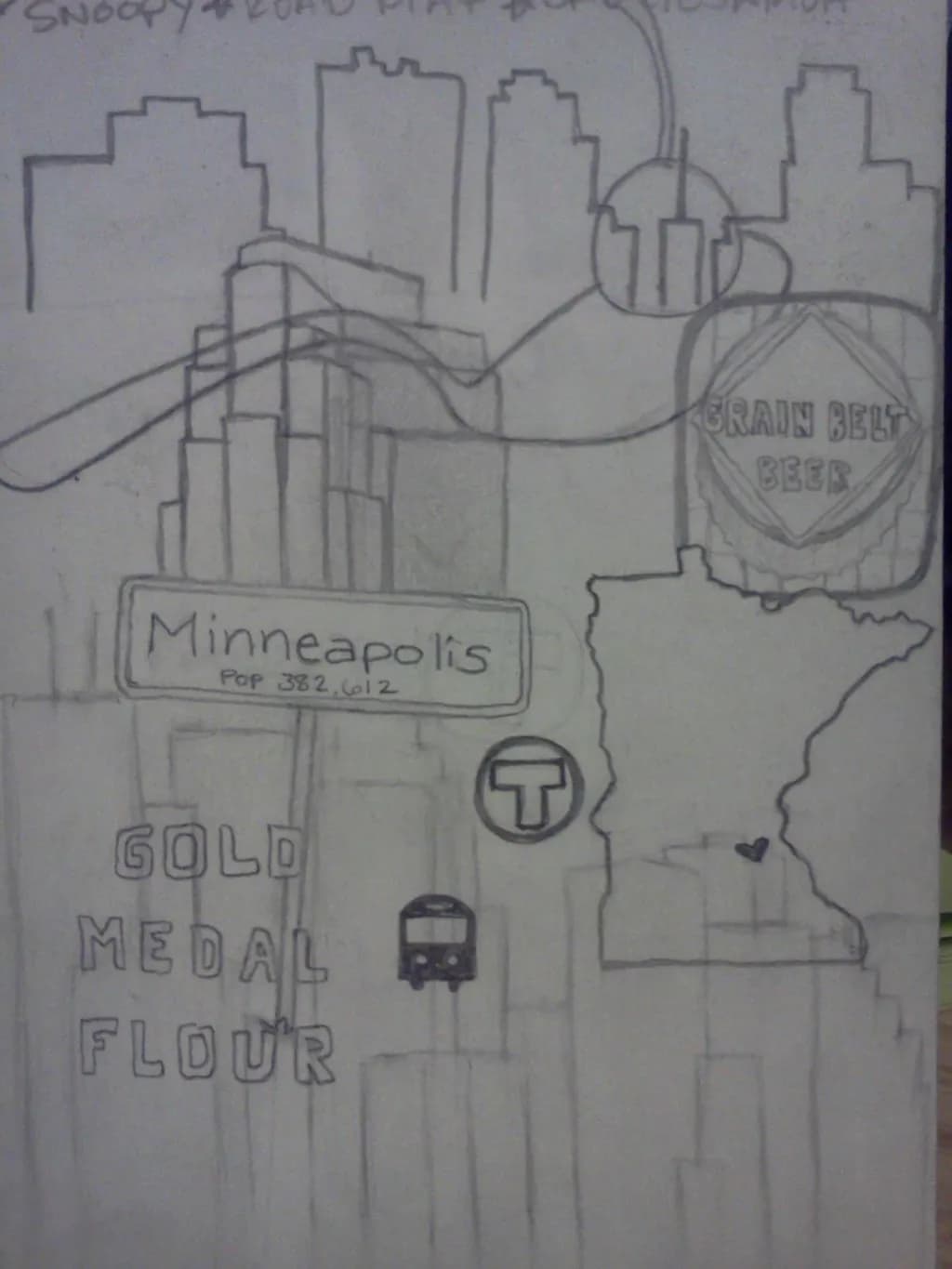 Minneapolis Map Art