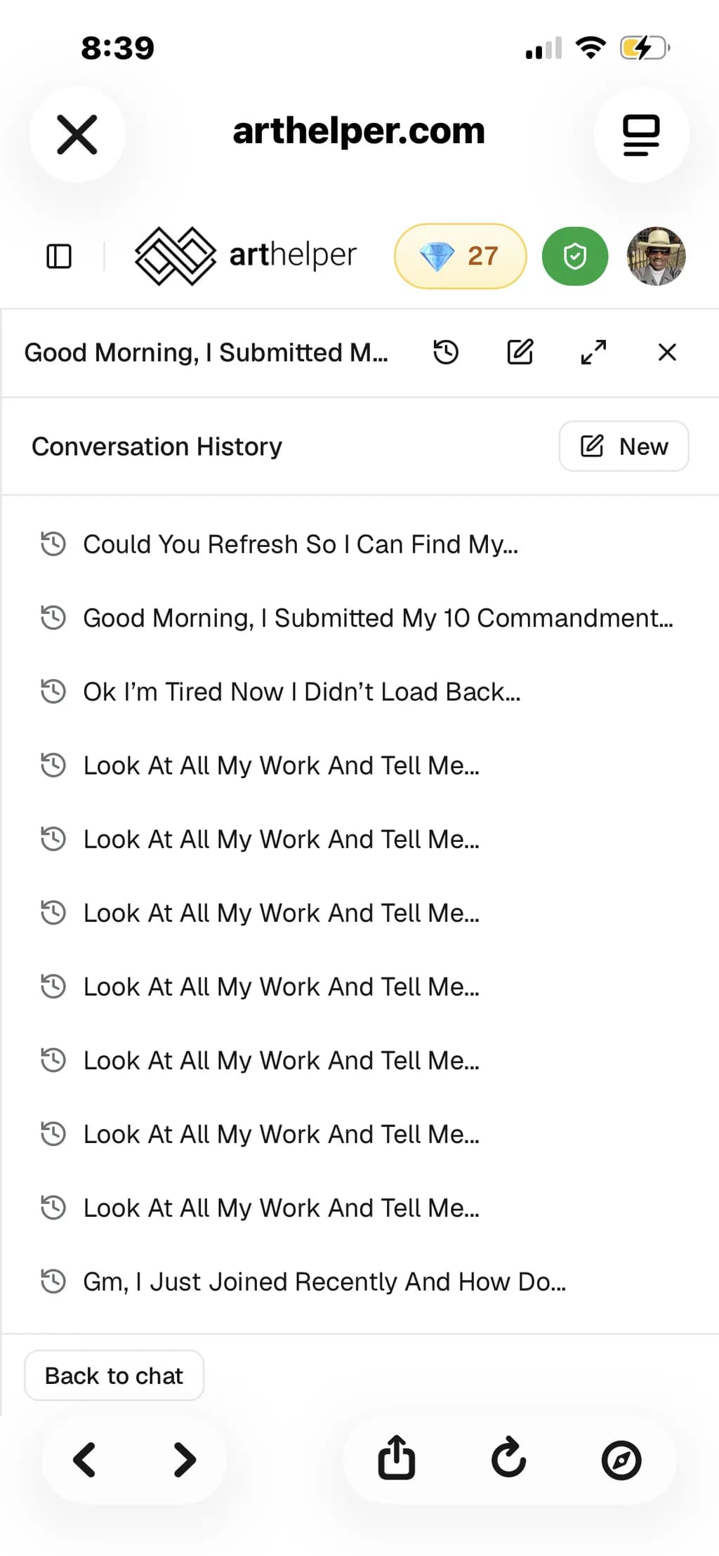 Conversation History