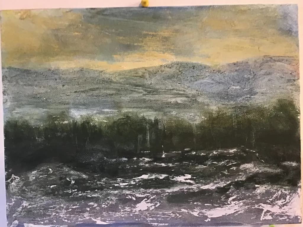 Misty Twilight Landscape