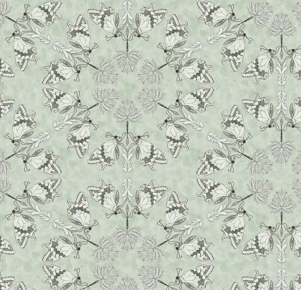 Wing and Frond repeat pattern
