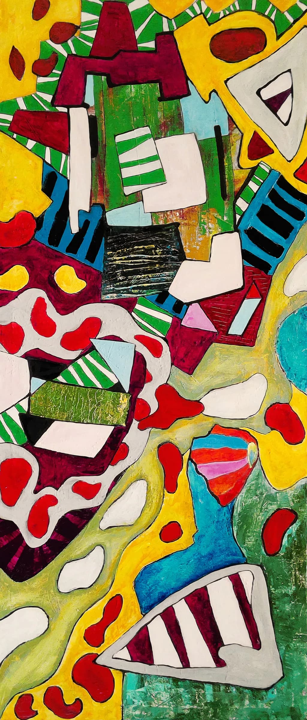 Vibrant Chaos: A Dance of Color and Form in Abstract Expressionism