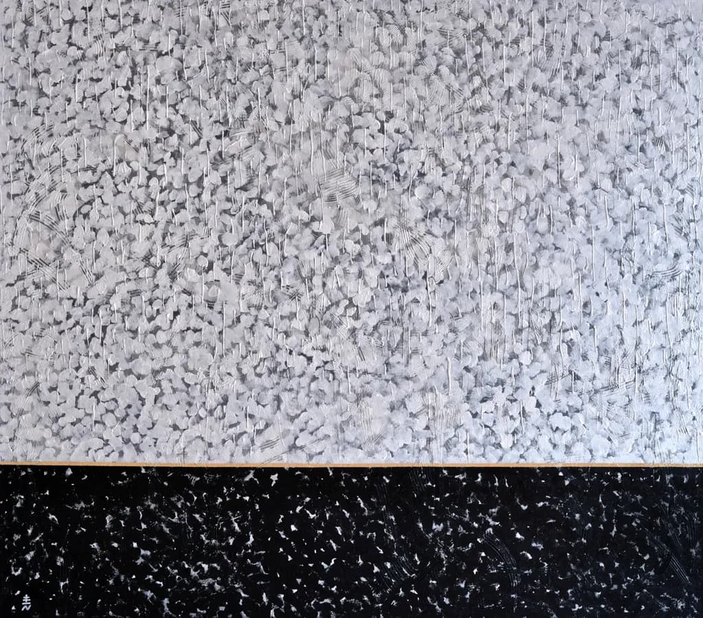 Monochrome Harmony: An Abstract Exploration of Texture and Contrast