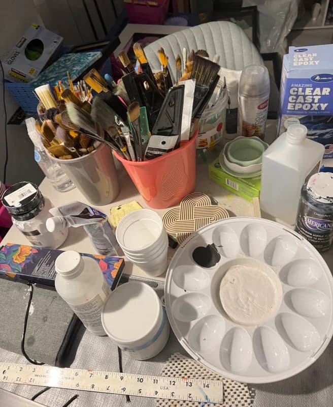 Getting ready for next painting