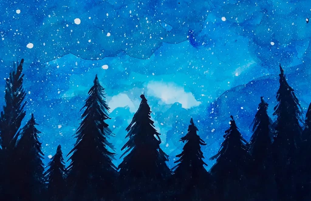 Starry Night Pines