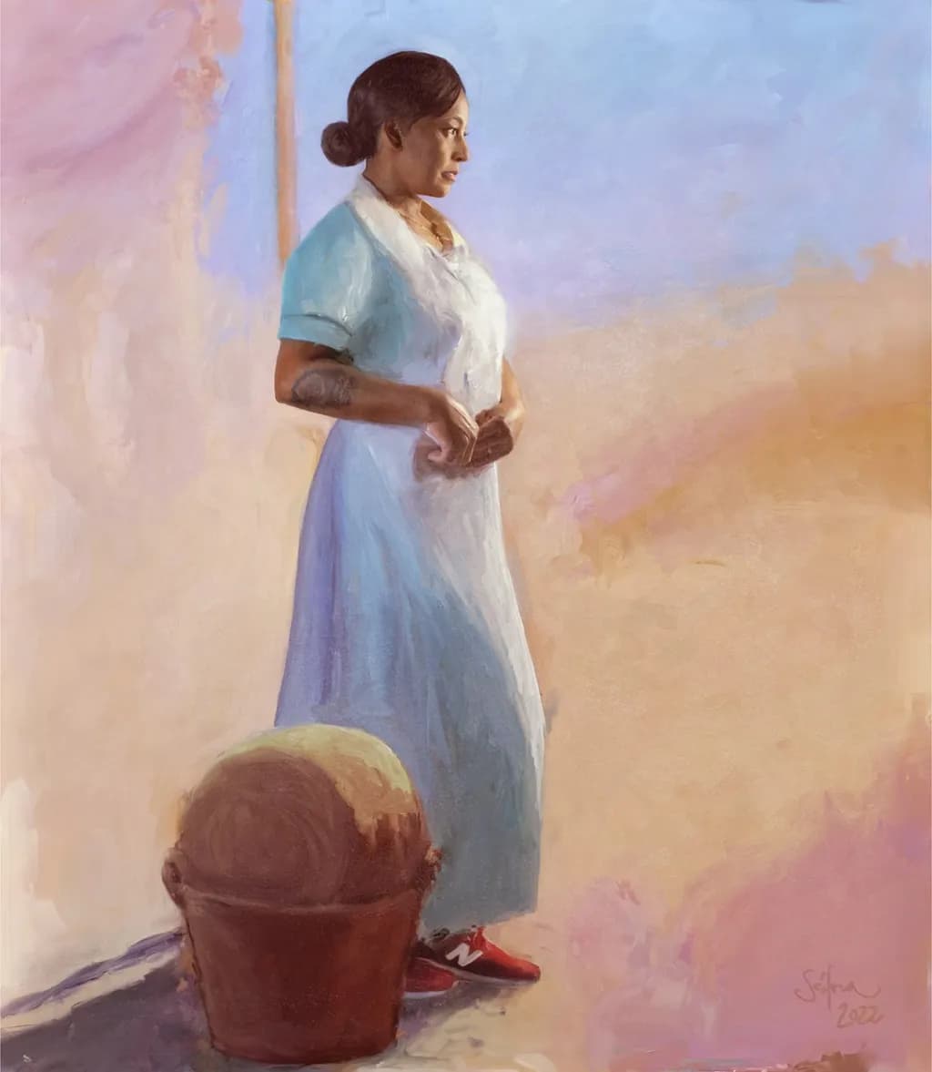 Woman with Basket
