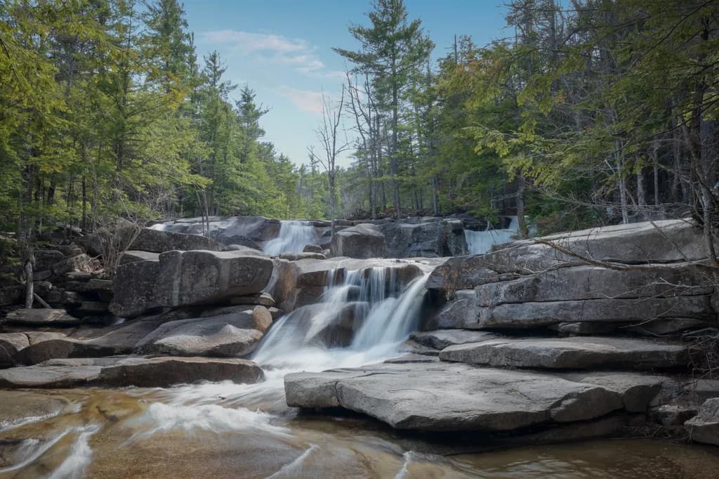 Diana Baths Cascading Waterfalls - NH White Mountains