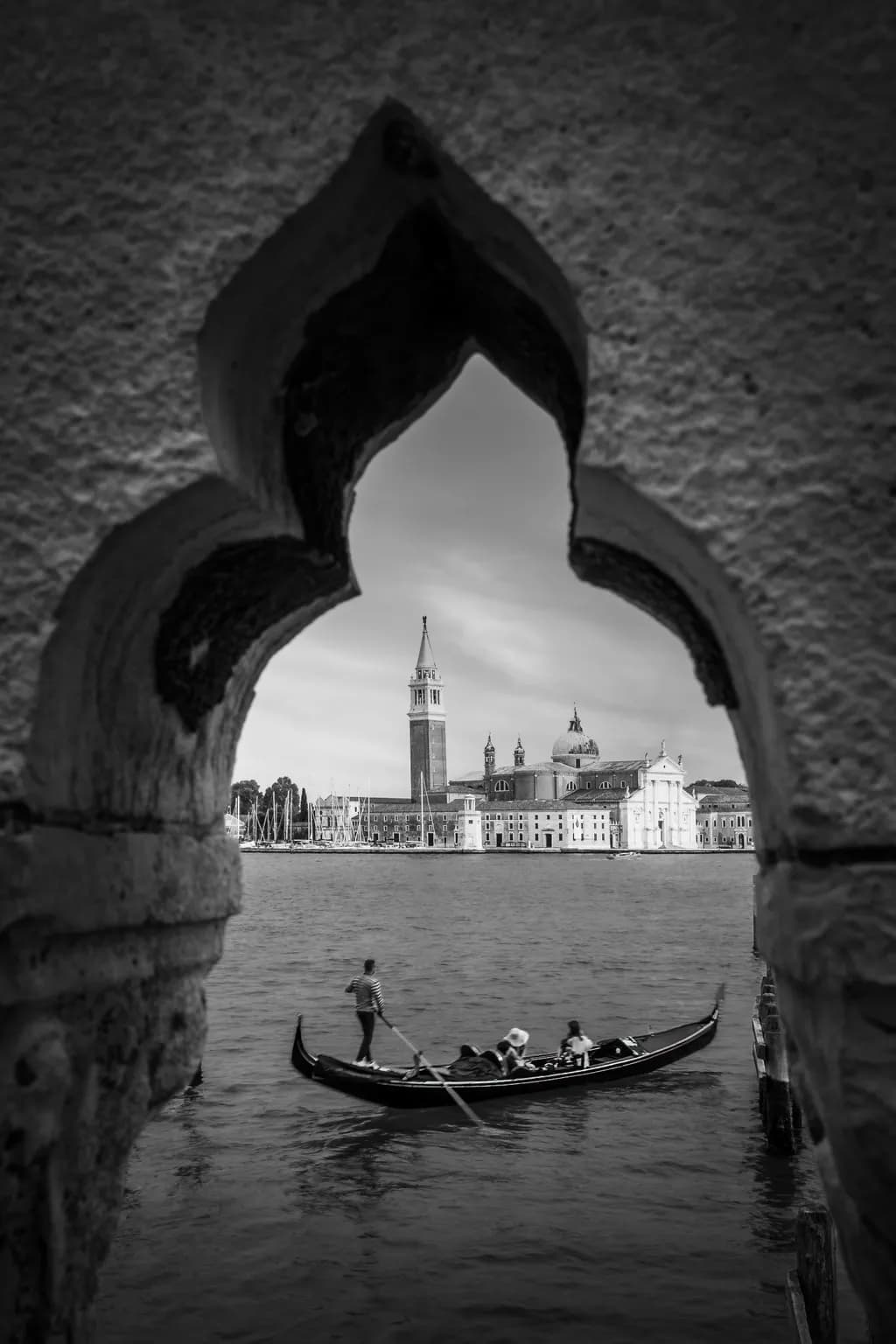 Gondola View from Ponte della Paglia