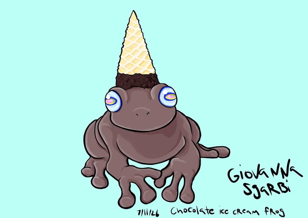 Chocolate Ice Cream Frog