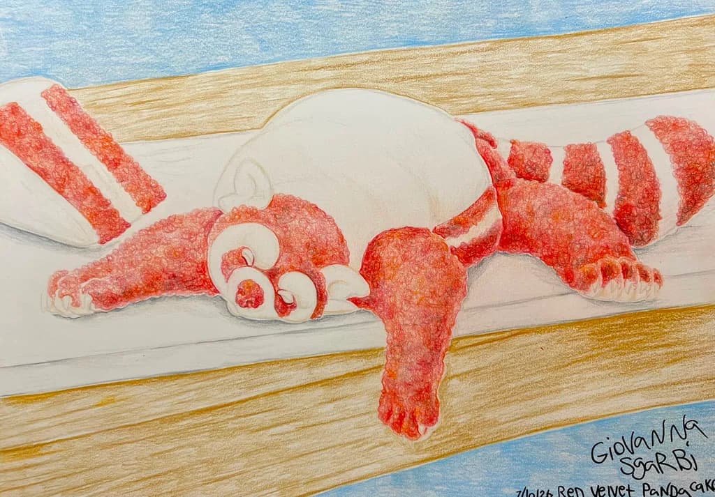 Red Velvet Panda Cake