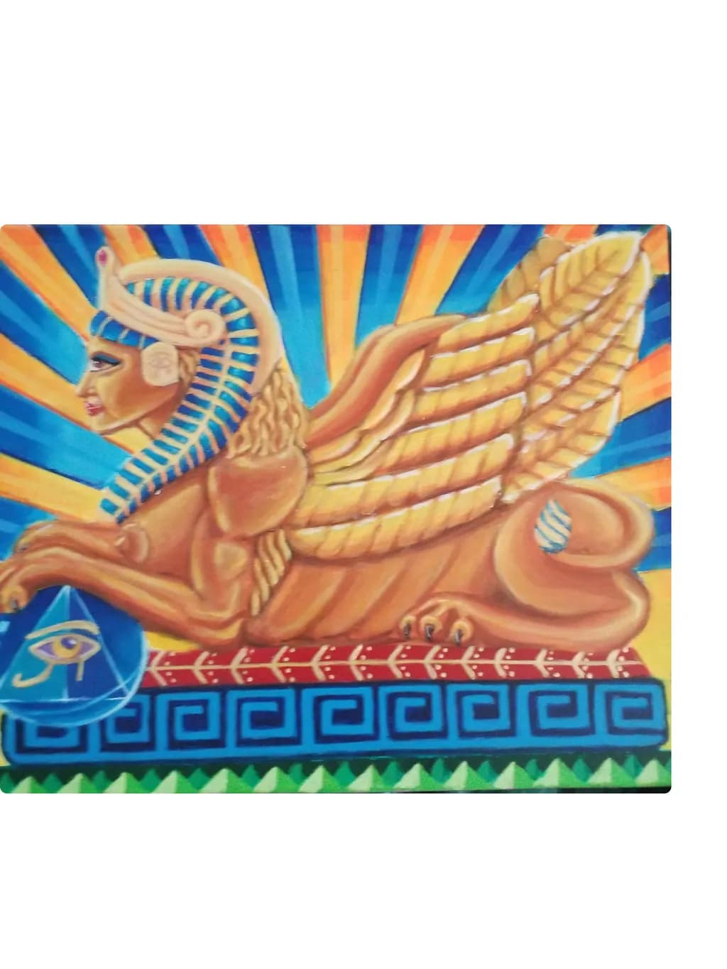 Sphinx of Color: A Mythical Journey Through Ancient Artistry