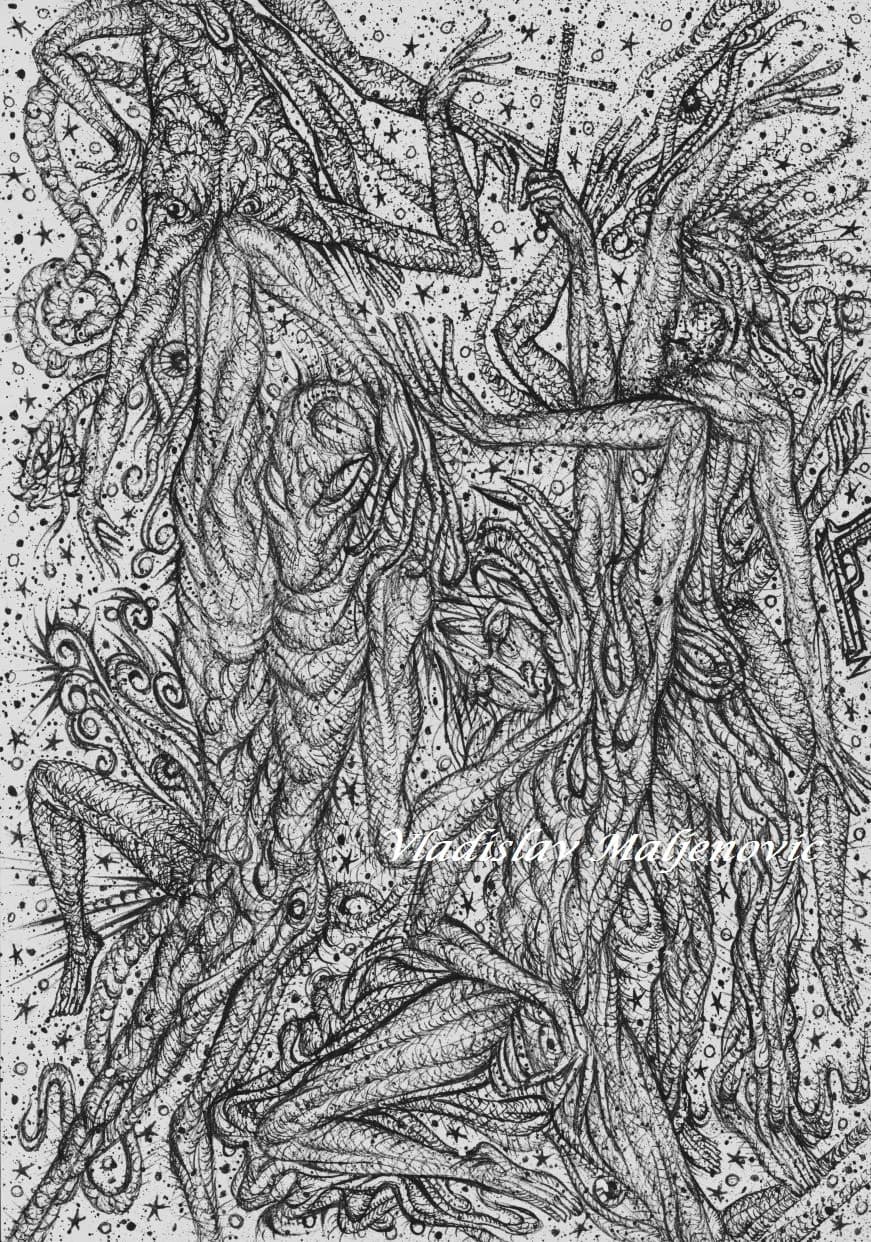 Celestial Entanglement: A Dance of Shadows and Stars