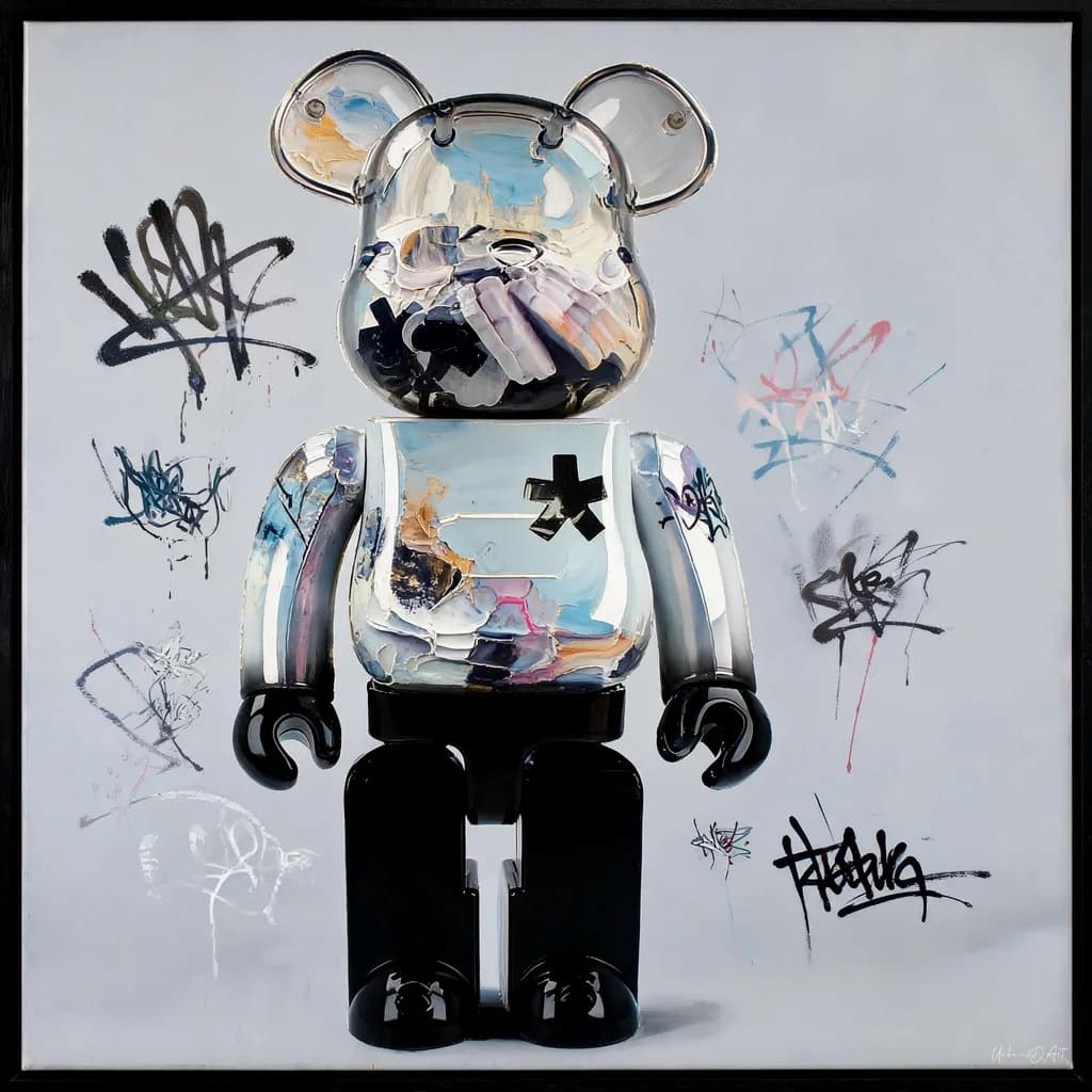 Bearbrick Cross Oil