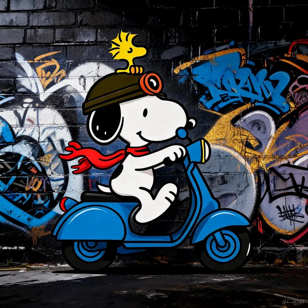 Snoopy Scooter Ride