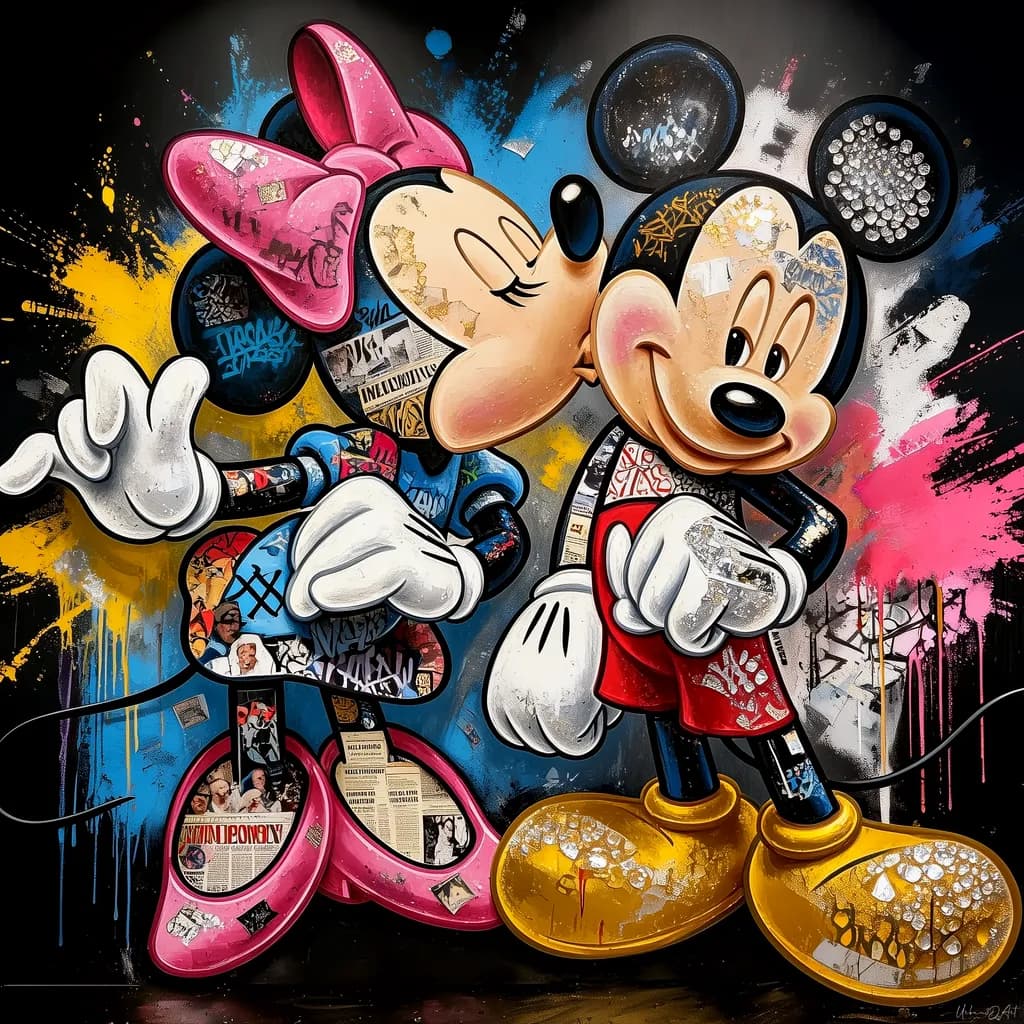 Mickey Minnie Kiss