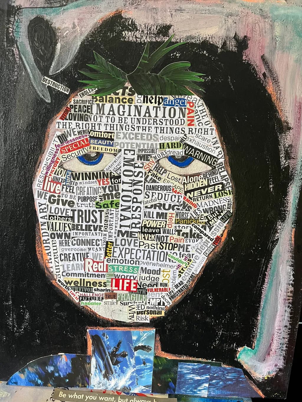 Collage Portrait of Life