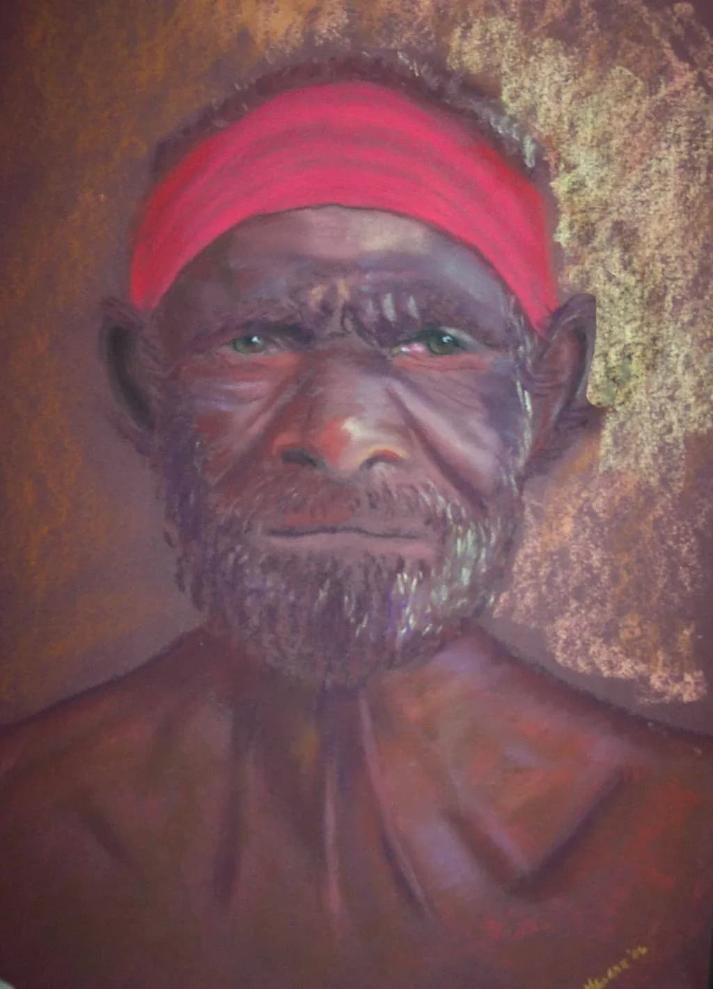 Elder's Gaze: A Portrait of Resilience and Wisdom